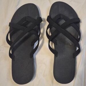 Black Strappy Sandals